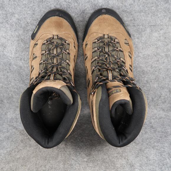 Hi Tec Shoes Mens 12 Hiking Boot Leather Waterproof Lace Up Combat Utility Brown main image 6